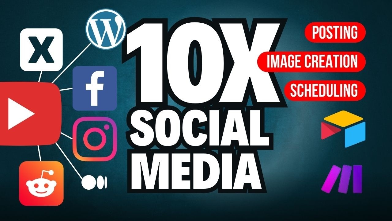 10X Your Social Media Output with 90% Less Effort: No-Code Automation