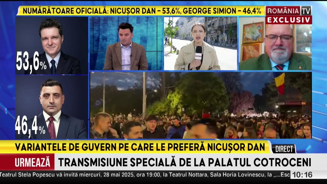 Epocal! Nicusor Dan e noul Președinte al României! A început numărătoarea voturilor!