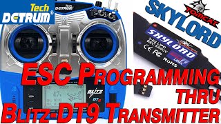 How to Set the ESC on the Blitz DT9 Transmitter.