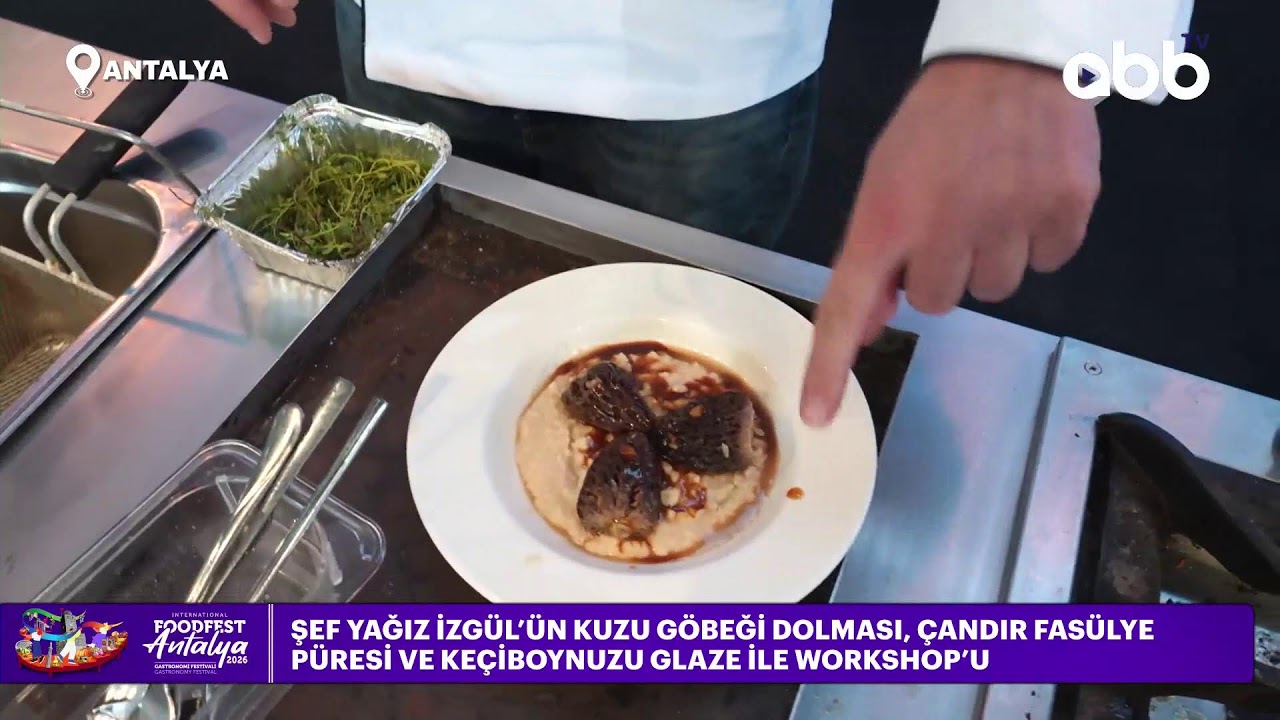 ŞEF YAĞIZ İZGÜL’ÜN KUZU GÖBEĞİ DOLMASI, ÇANDIR FASÜLYE PÜRESİ VE KEÇİBOYNUZU GLAZE İLE WORKSHOP’U