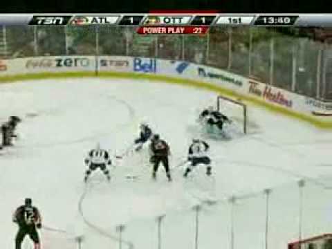 Ottawa 5-1 Winners Over Atlanta - Spezza Heatley Alfredsson Goals