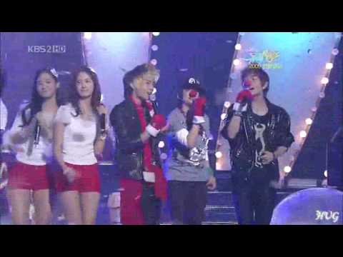 SHINee, SNSD & F(x) - Gee & Jingle Bell Rock (Christmas Special)