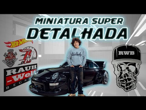 Porsche 930 RWB com miniatura de Akira Nakai - Hot Wheels Collectors - MgMinis DieCast 1:64