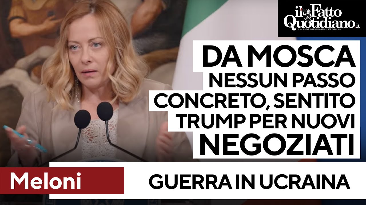 Ucraina, Meloni: 