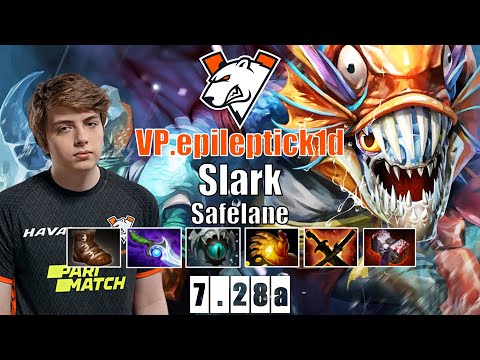 Slark Safelane | VP.epileptick1d | YOU CANNOT RUN FROM THIS SLARK | 7.28a Gameplay Highlights