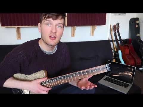 Jazz Fusion Legato Line 7//Allan Holdsworth, Tom Quayle, Tim Miller, Pentatonic Guitar Tutorial