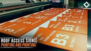 Roof Access Signs Painting and Printing