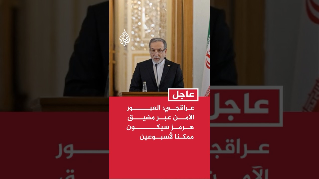 فيديو | عراقجي: العبور الآمن عبر مضيق هرمز سيكون ممكنا لأسبوعين من خلال التنسيق مع القوات المسلحة الإيرانية