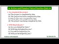 Active And Passive Voice Quiz Active And Passive Voice In English Active Voice And Passive Voice