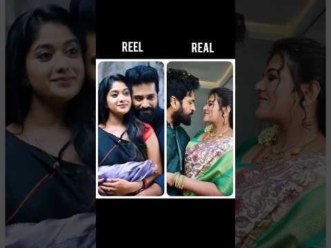 Zee Tamil Serial Couples Reel Vs Real #shorts #shortvideo #shortsfeed #shortsvideo #shortsviral