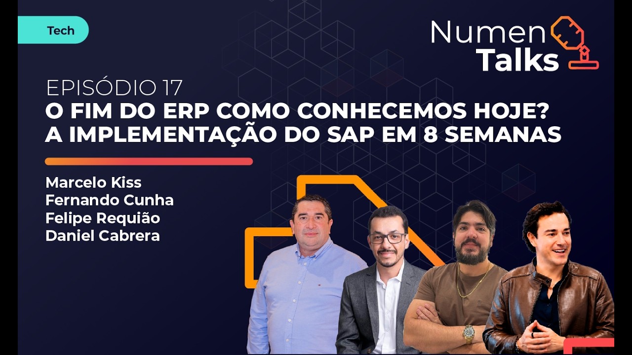 Thumbnail do podcast sobre implementação SAP em 8 semanas