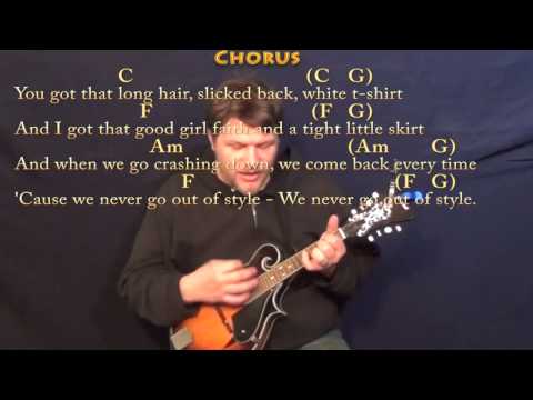 Style (Taylor Swift) Mandolin Cover Lesson in C with Chords/Lyrics