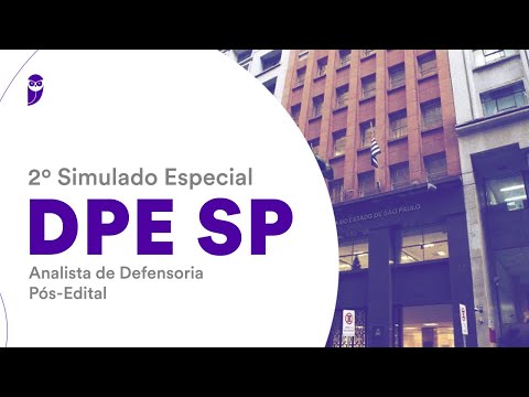 2º Simulado Especial DPE SP - Analista de Defensoria - Pós-Edital - Correção