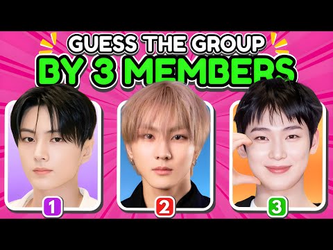 GUESS THE KPOP GROUP from THREE MEMBERS (Only Real Fans Can Ace This) #2🔥| K-Pop Quiz Game 2025