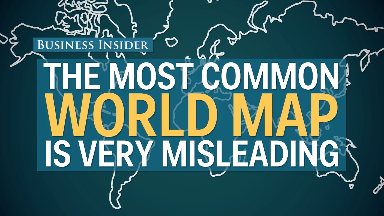 The most popular map of the world is totally misleading