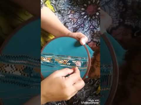 Tarkashi and shesha work in Qaisra naaz