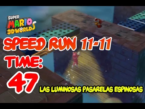 Super Mario 3D World 11-11 Speedrun  | Time: 47