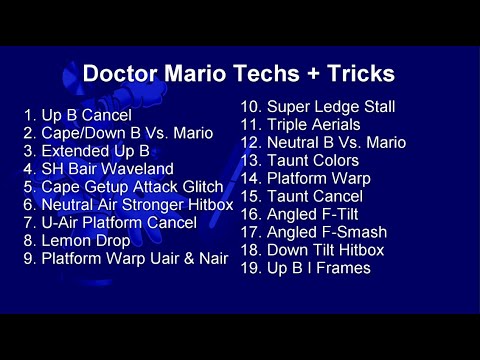 2020 Doctor Mario Melee Techs Guide