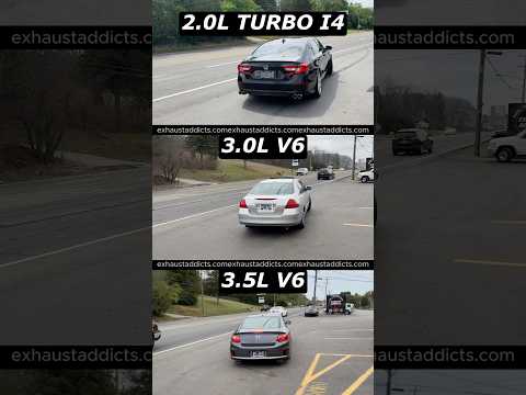 Honda Accord 1.5L Turbo vs 3.0L V6 vs 3.5L V6 Exhaust Sound!