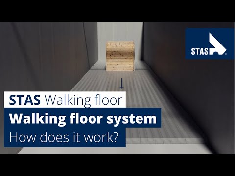 How does a walking floor trailer work?