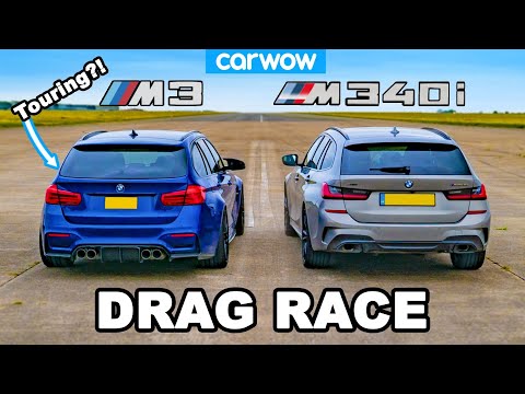 BMW M3 Touring vs M340i: DRAG RACE