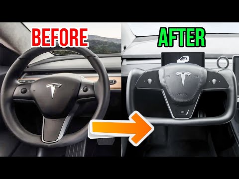 TESLA MODEL 3 YOKE STEERING WHEEL INSTALL *TUTORIAL*