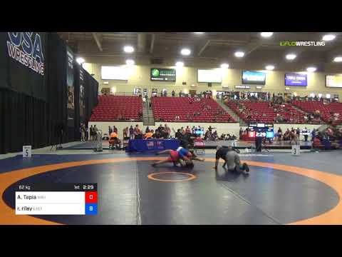 2018 Marine Corps US Open/Masters A Freestyle 62 RR Rnd 2 - Albert Tapia (WBU) Vs. Rashad Riley (E