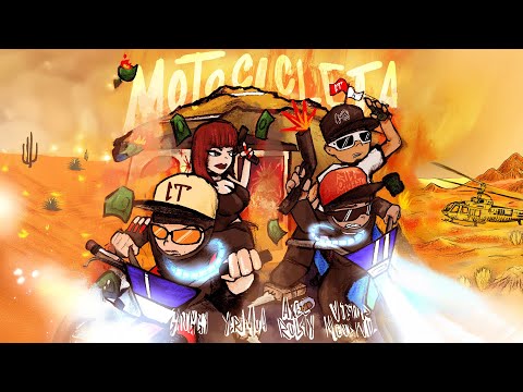 Ganggy x Yeri Mua x Victor Mendívil x Axel Rulay - Motocicleta (Official Lyric Video)