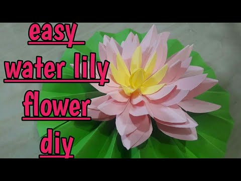 How to make Water lily flower from paper
