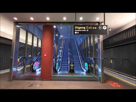 Oslo-Viken T-bane - Linje 5MAJ-5STO: Nydalen T-banestasjon 02-2019 VH-SP [4K UHD] 30FPS