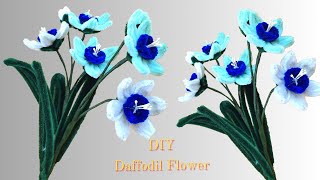 DIY | How to Make Daffodil Flower With Pipe Cleaners - Pipe Cleaner Crafts
