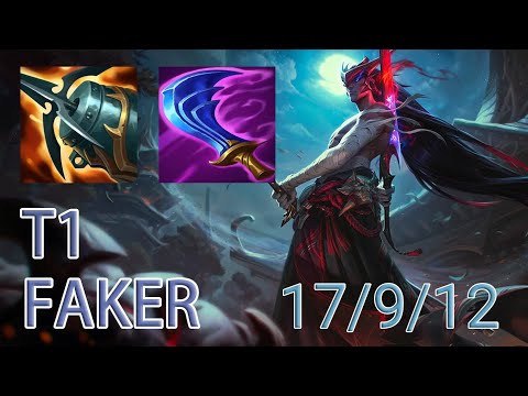 T1 Faker Yone Mid VS Sylas | KR Master Patch 13.24