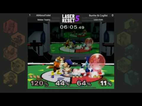 Laser Reset 5 - Melee Doubles - Cogfist & Burrhe vs. AADS & LAVEZzI - Losers Finals