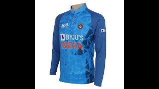 Cricket Team India Full Sleeve Jersey 2022 World T20 Cricket Uniform Customized T Shirt Name Number