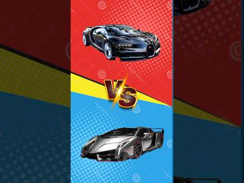 Lamborghini Veneno VS Bugatti Chiron #automobile #vs #shorts