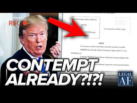 🚨 Trump’s Pentagon INSTANTLY in CONTEMPT of COURT?!?!