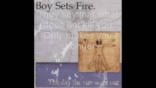 Boy Sets Fire - Another Badge of Courage (Lyric video)