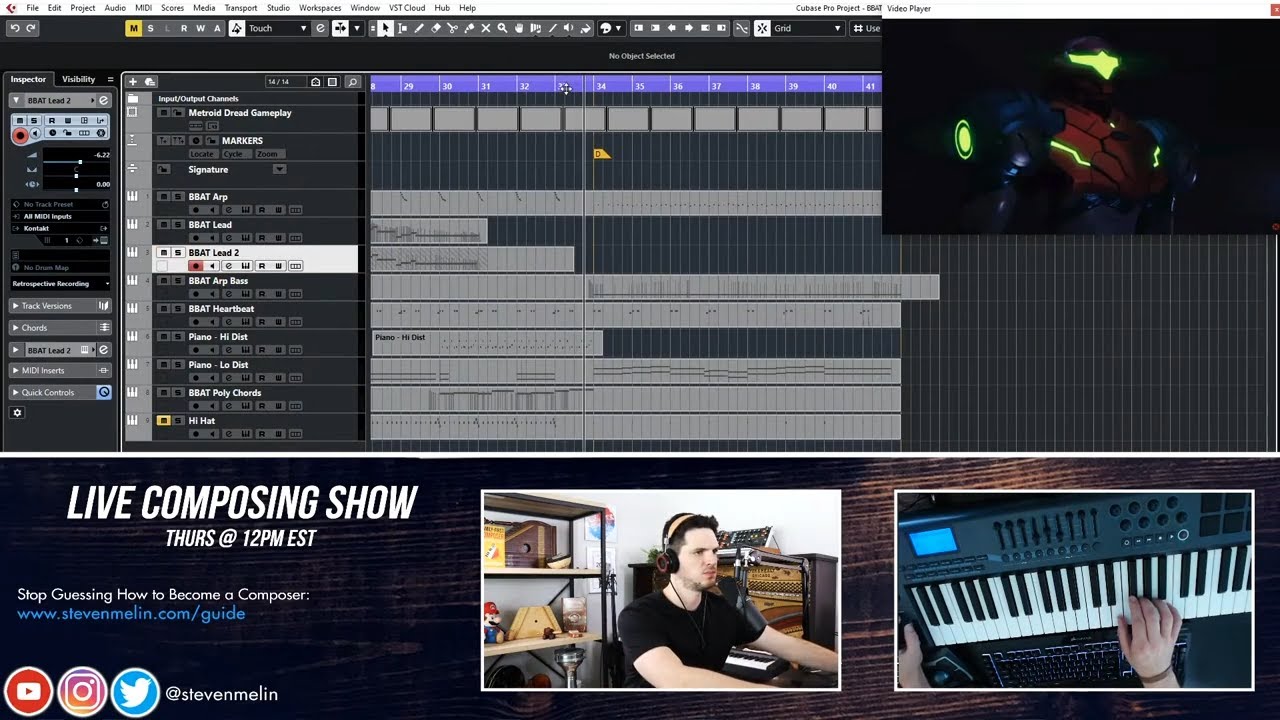 🔴 Rescoring Metroid Dread with Analog Textures | Live Composing Show