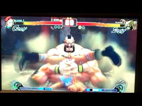 SF4 - Cole(Cammy/Dhalsim) Vs Mark Santos(Zangief/Sagat) - GRAND FINAL - 1/3