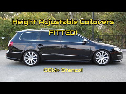 R36 Passat Height Adjustable Coilover Install - how to and fitting guide