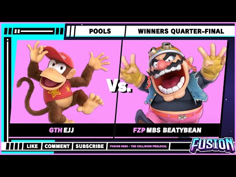 Fusion # 263 - Winners Quarters - EJJ (Diddy Kong) VS MBS BeatyBean (Wario) - Ultimate Singles