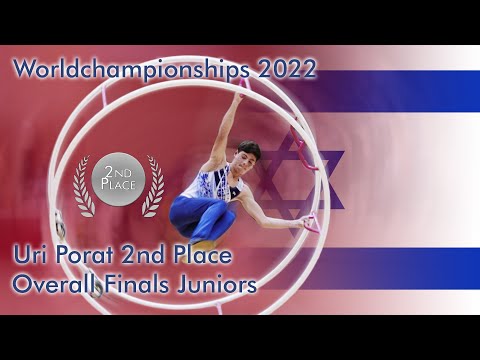 Uri Porat World Championships 2022 in Gymwheel Junior Men All Around Finals 2nd Place