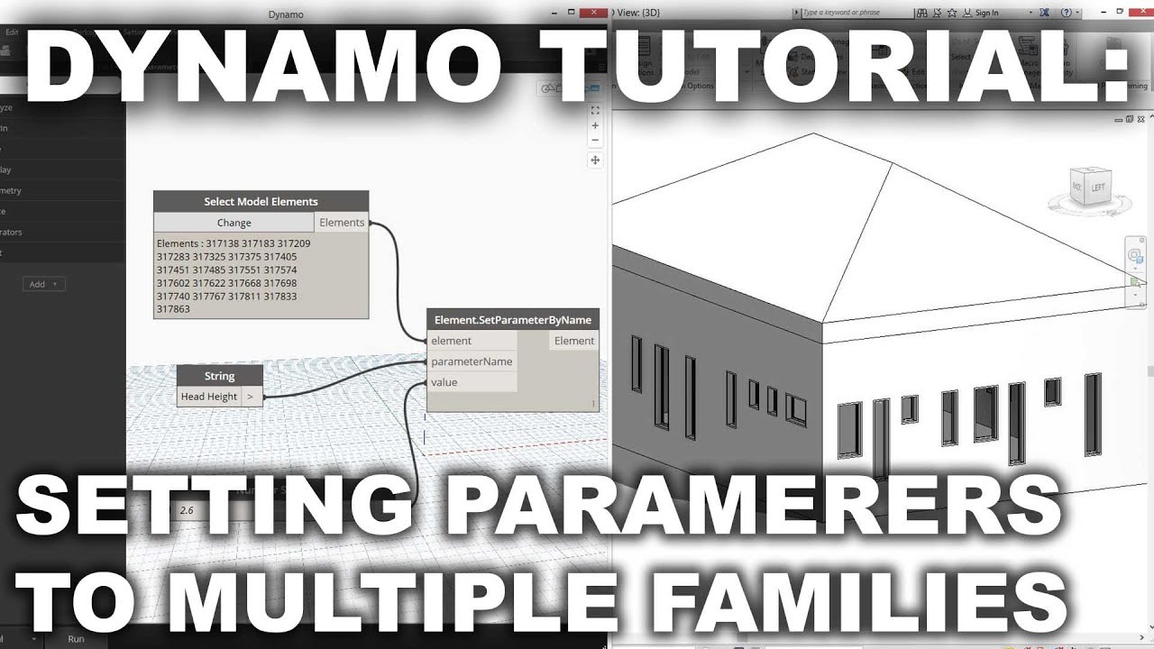Dynamo Tutorial: Setting parameters by name to multiple elements