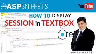Display Session value in TextBox in ASP.Net Core MVC