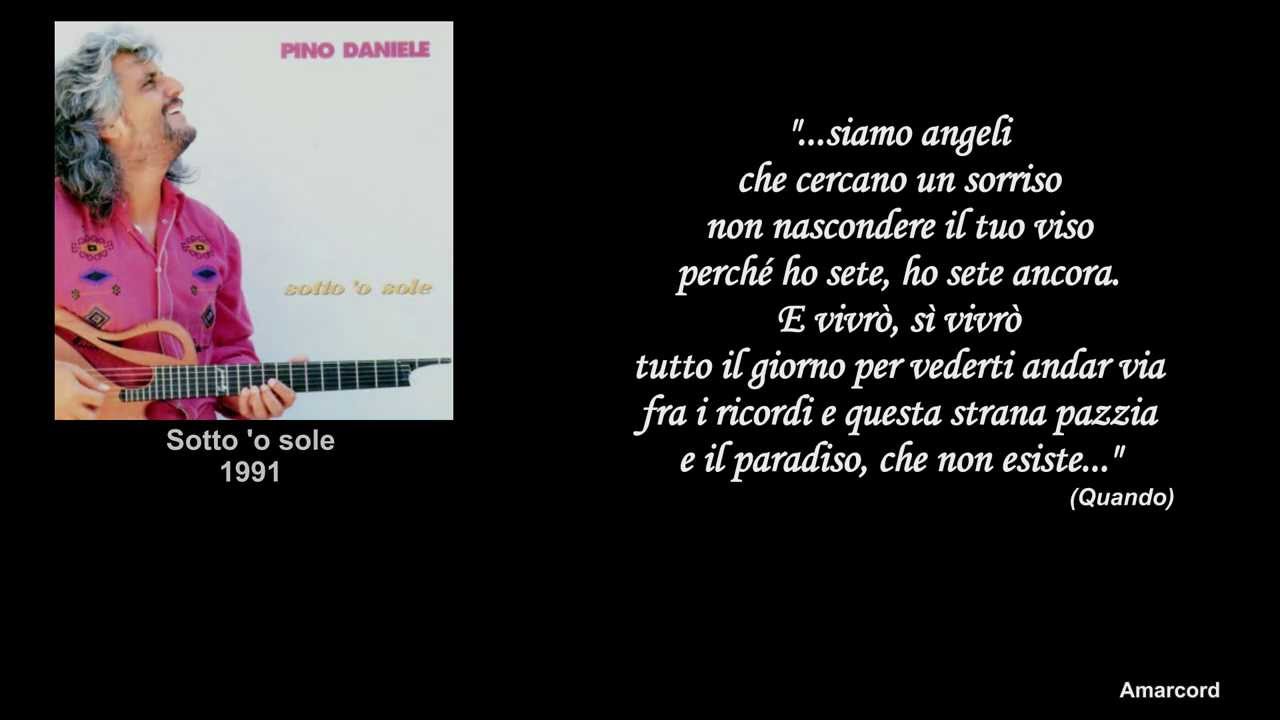 Pino Daniele - Per te (con frasi di Pino Daniele)