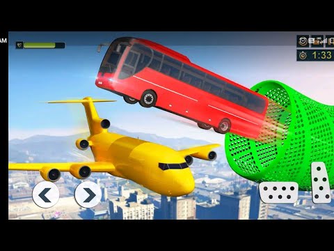Impossible Bus Stunt Driving 2023 - MegaRamp Racing Driving Simulator -GamePlay
