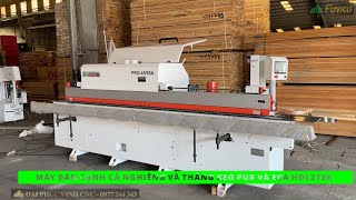 Máy dán cạnh nghiêng và thẳng dùng keo EVA và PUR Holztek Pro-45/90A