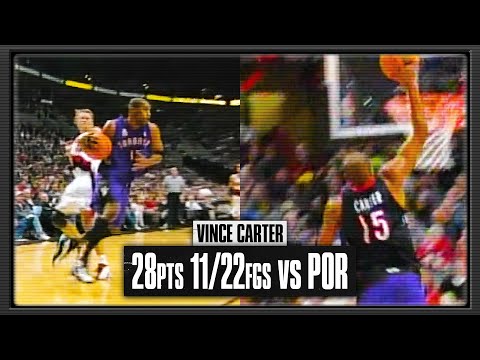 Vince Carter TOO EASY 28pts vs Blazers | January 2nd 2002