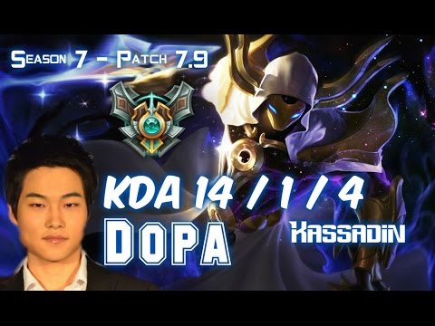 Dopa KASSADIN vs SYNDRA Mid - Patch 7.9 KR Ranked