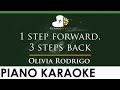Olivia Rodrigo 1 Step Forward 3 Steps Back LOWER Key Piano Karaoke Instrumental